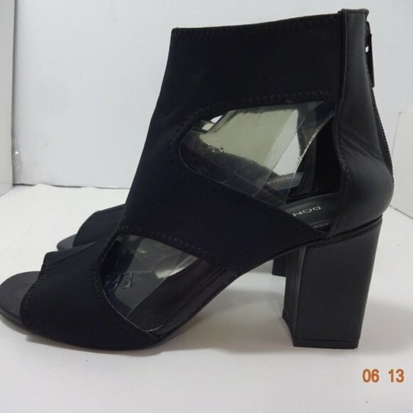 Donald Pliner Valeri-D Womens Size 7 M Black Heeled Block Sandals - Picture 1 of 9